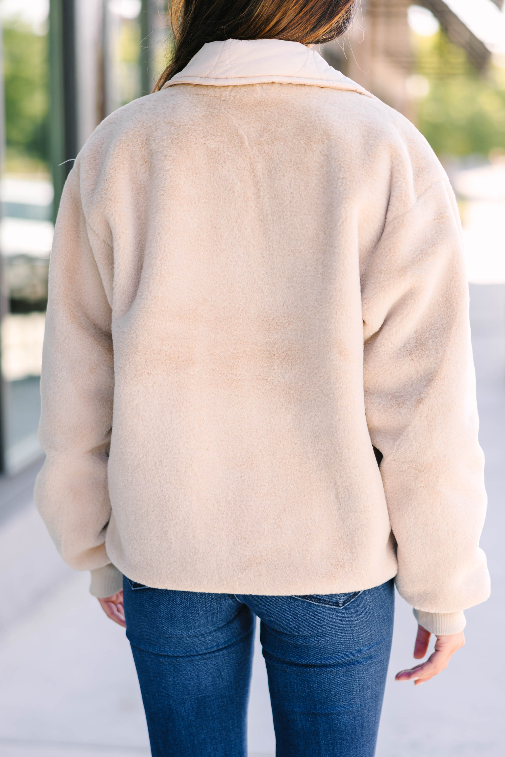 Discover Your Style with the Taupe Brown Faux Fur Jacket