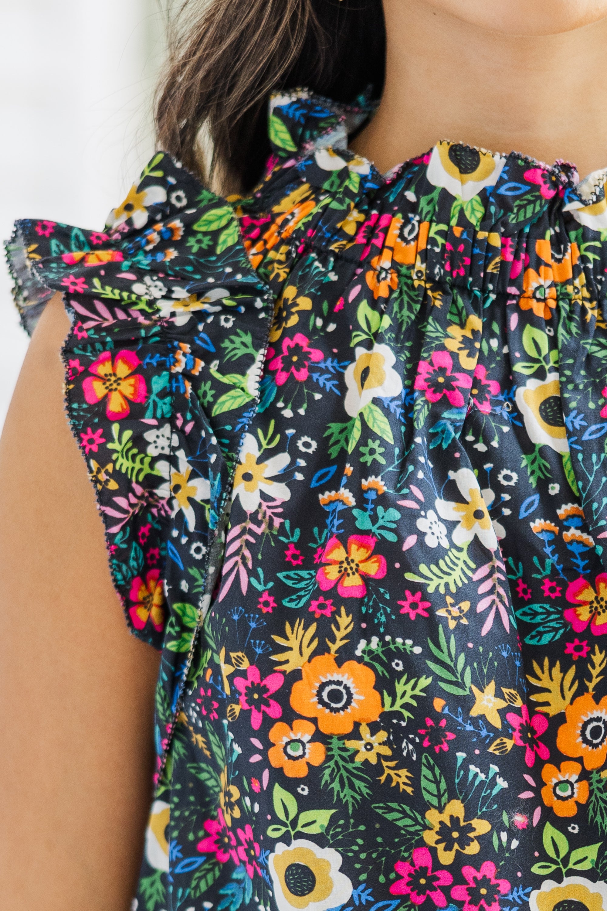 Enchanting All About It Black Ditsy Floral Blouse - A Must - Have for Summer!