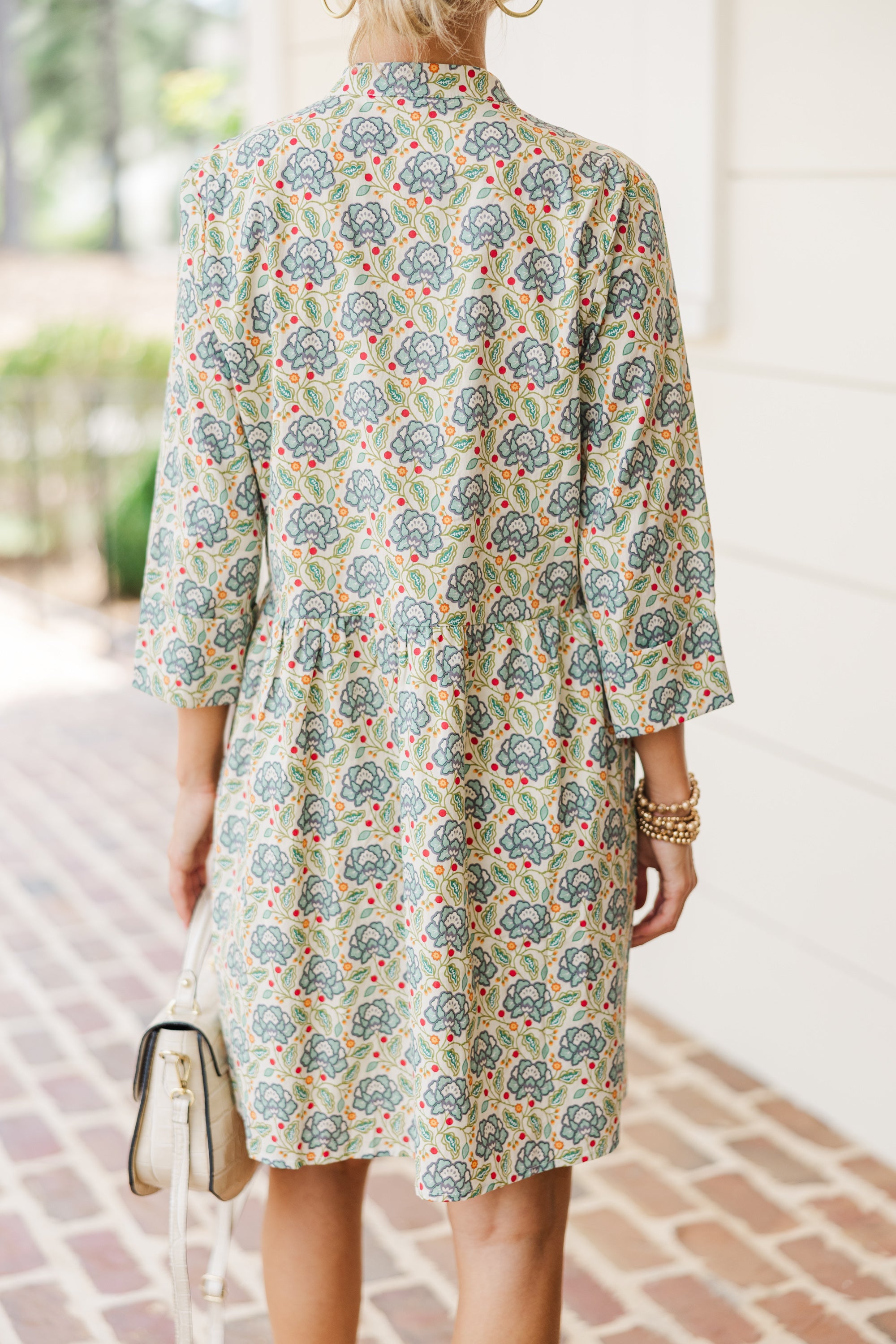 Always The One Enchanting Green Floral Dress