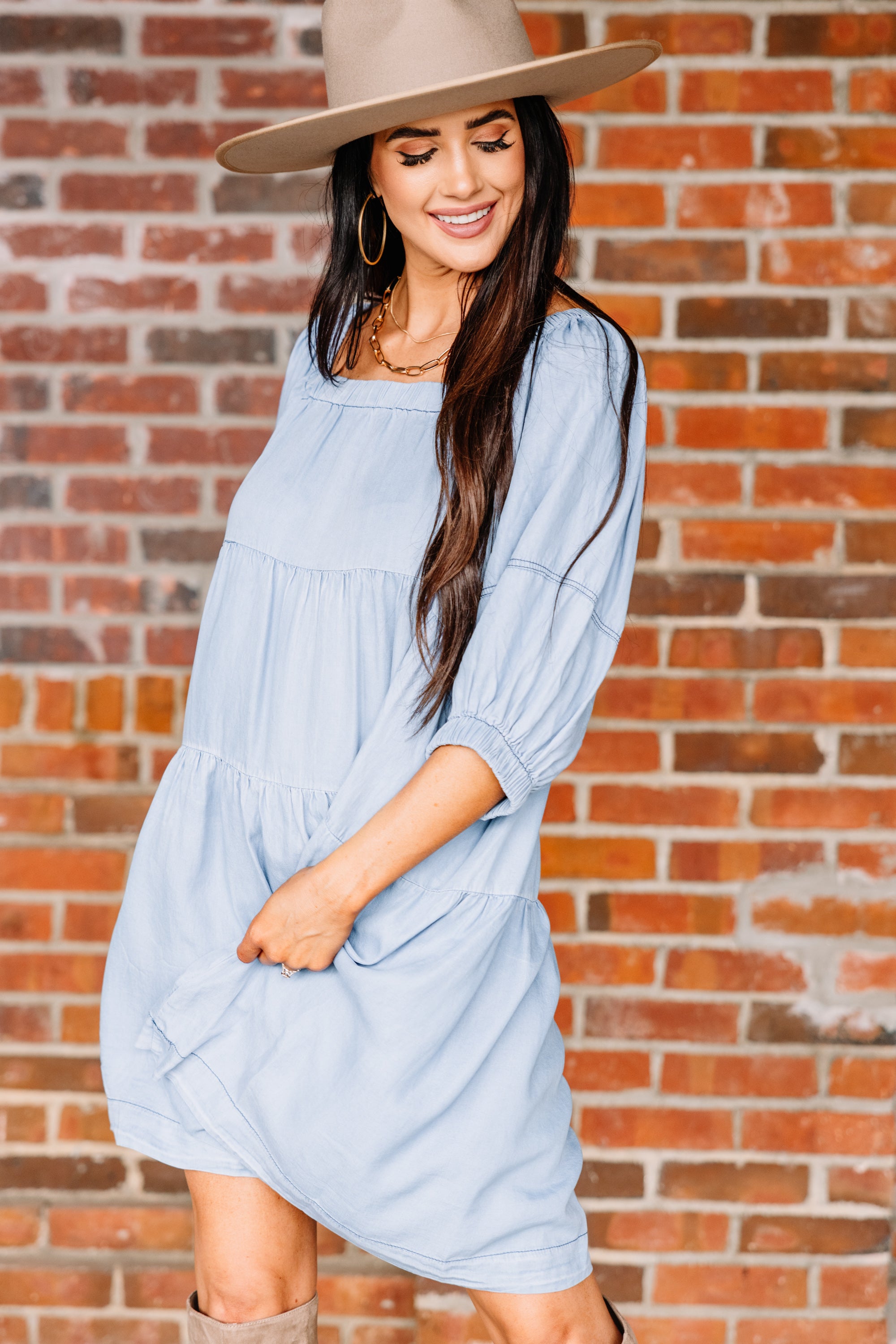 Adorable Light Blue Babydoll Dress - A Must-Have!