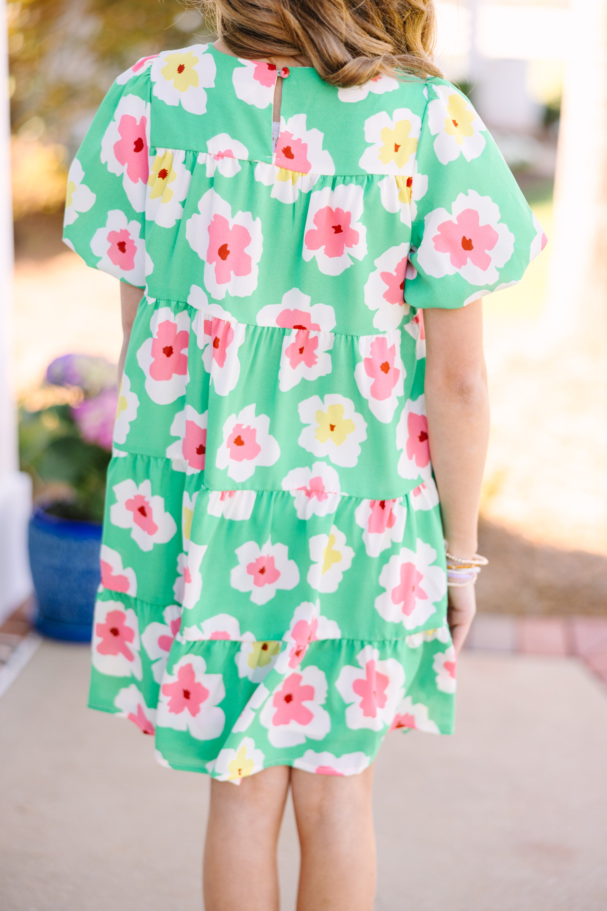 Girls' Must-Have Green Floral Dress to Kickstart the Day