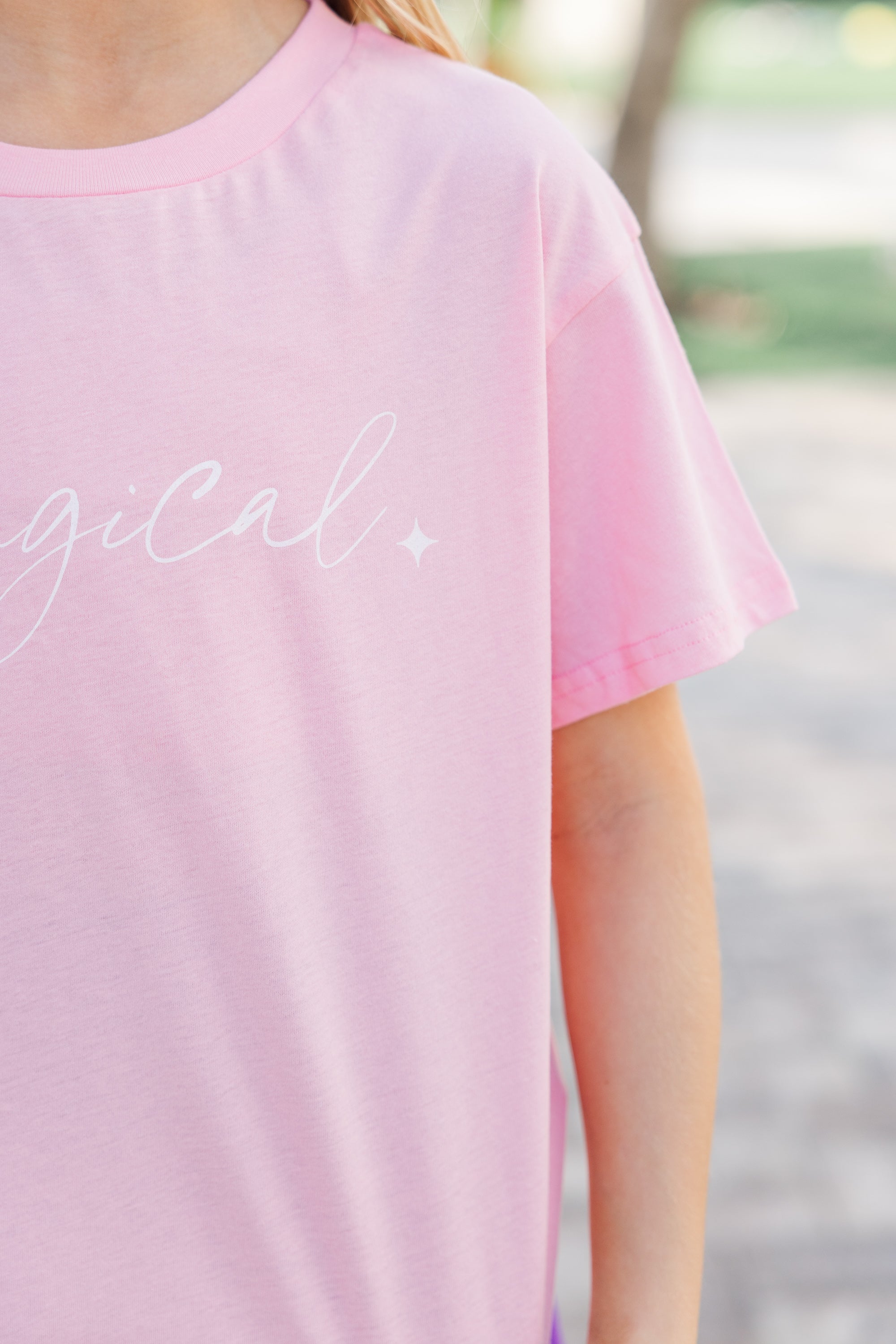 Girls' Enchanting Magic Blush Graphic Tee
