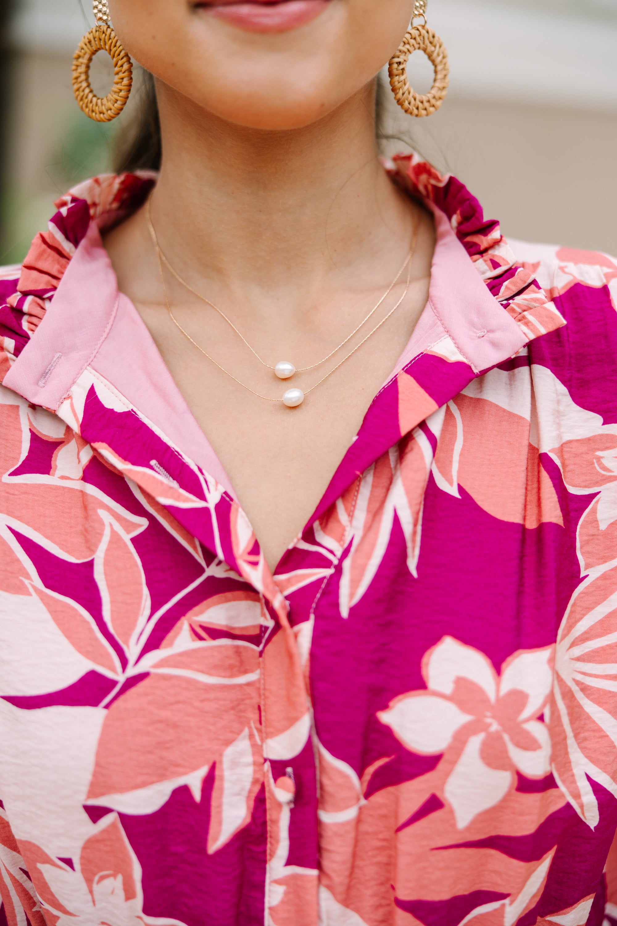 All Heart Stunning Pearl Gold Layered Necklace