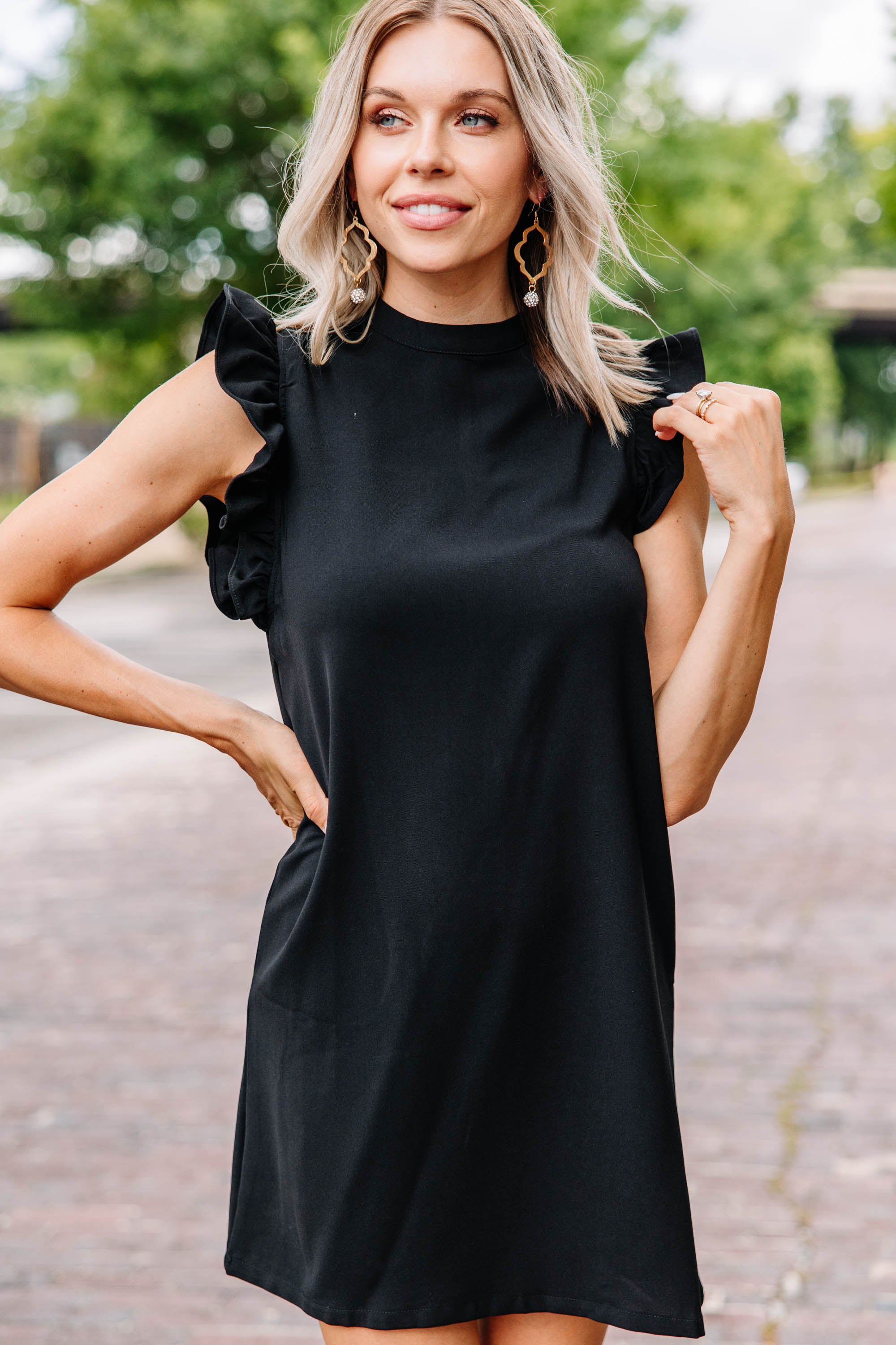 Stunning Believe In You Black Ruffled Dress for Unforgettable Occasions