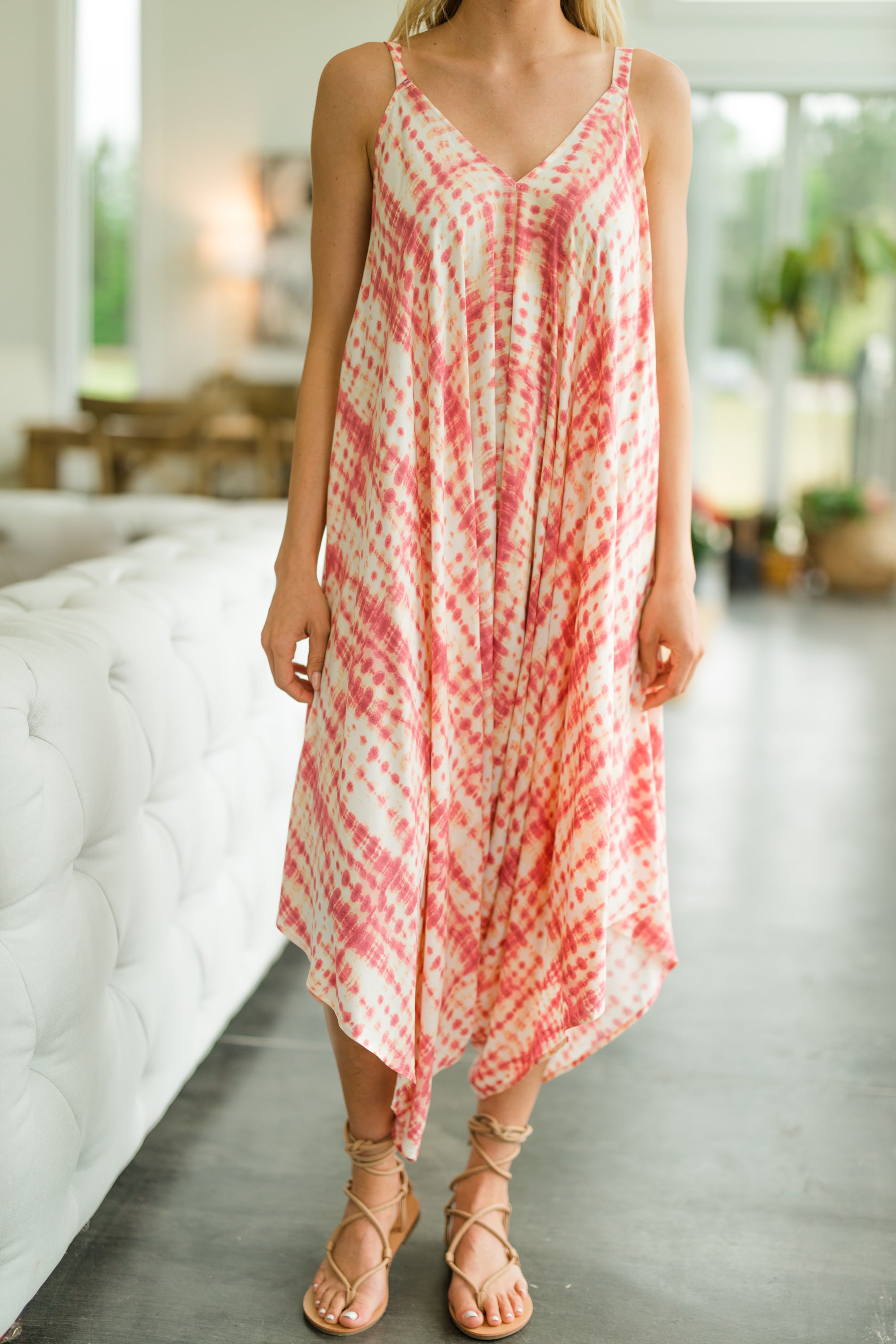 Stunning Coral Orange Tie Dye Jumpsuit - Find Your Style Now!