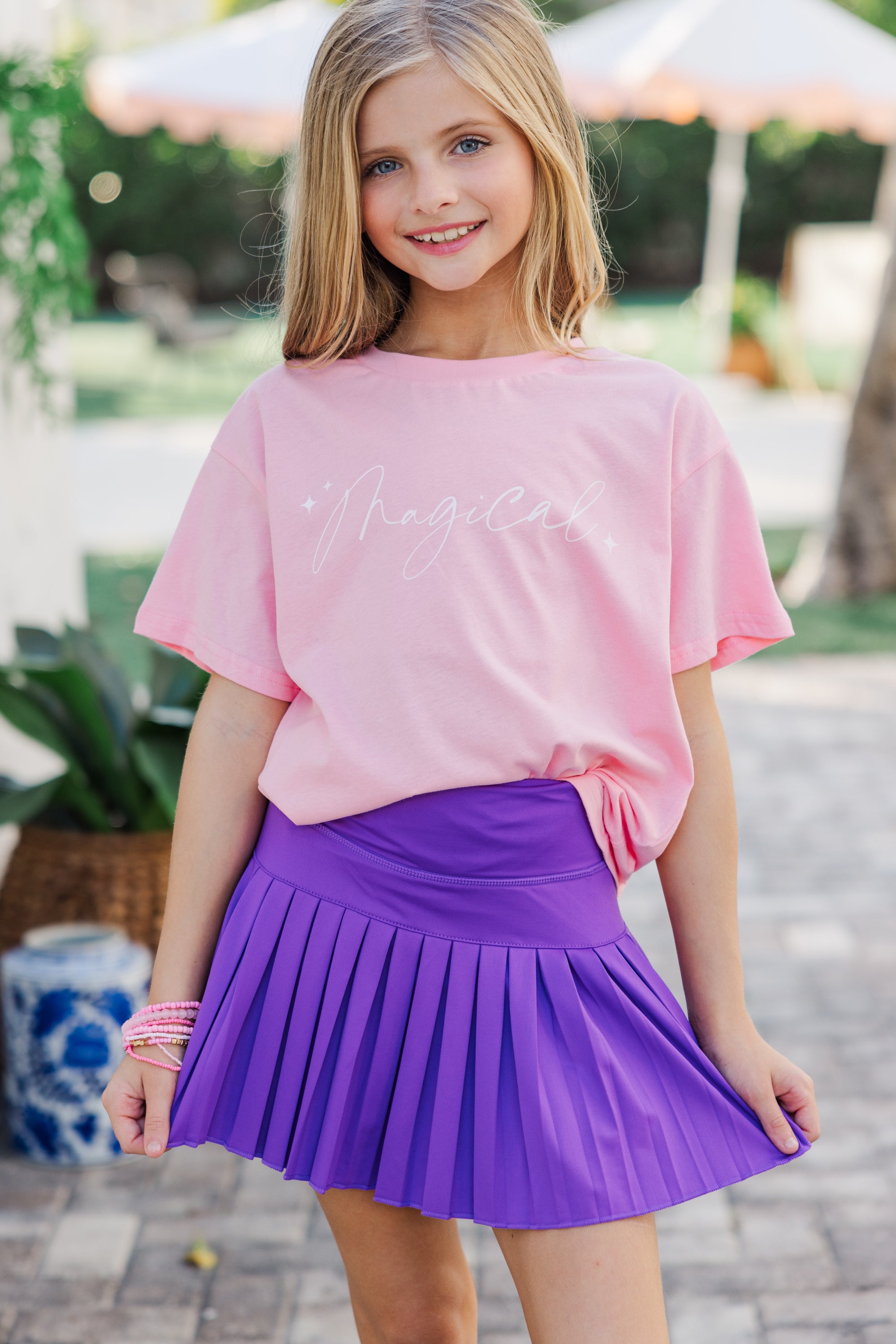 Girls' Enchanting Magic Blush Graphic Tee