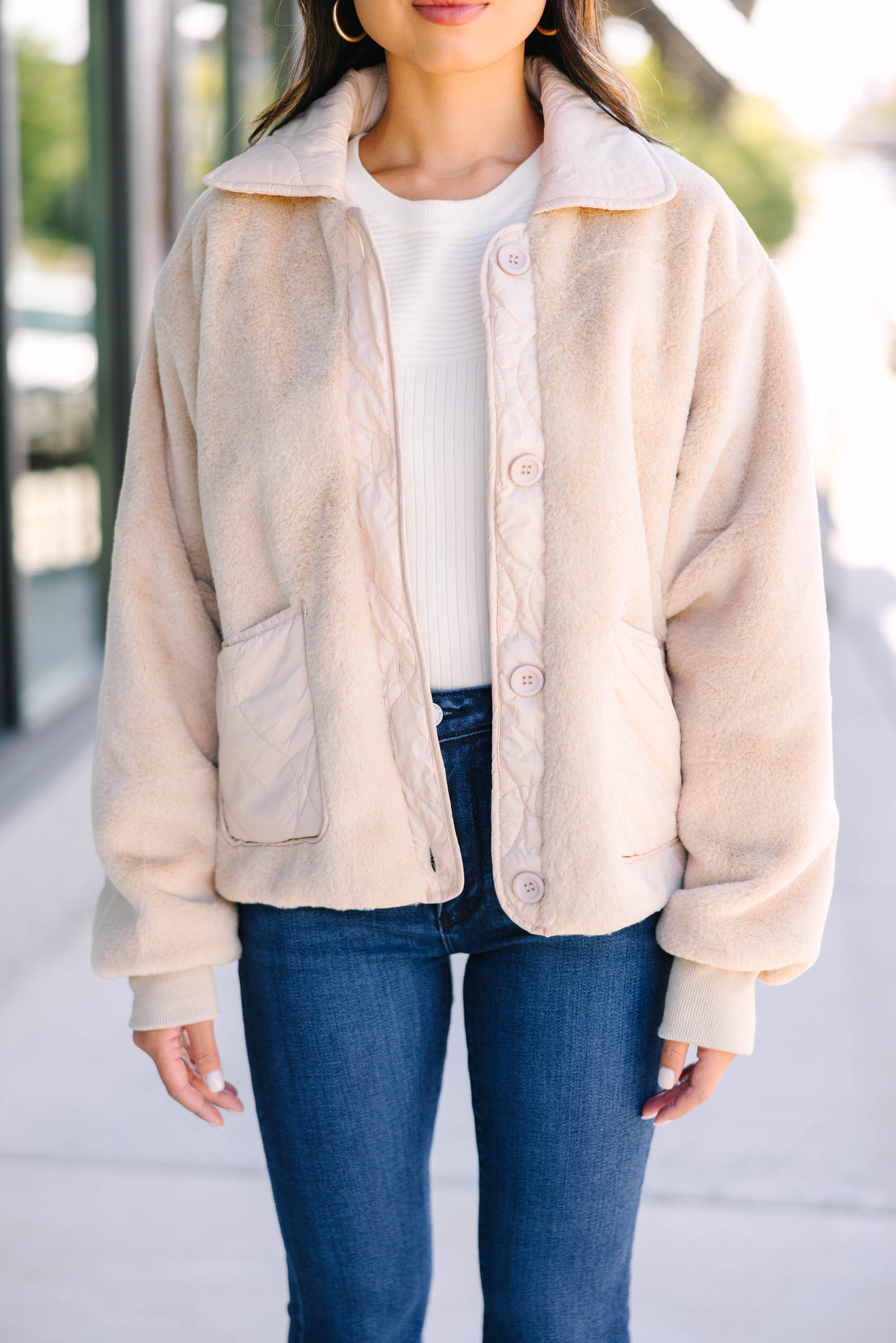 Discover Your Style with the Taupe Brown Faux Fur Jacket