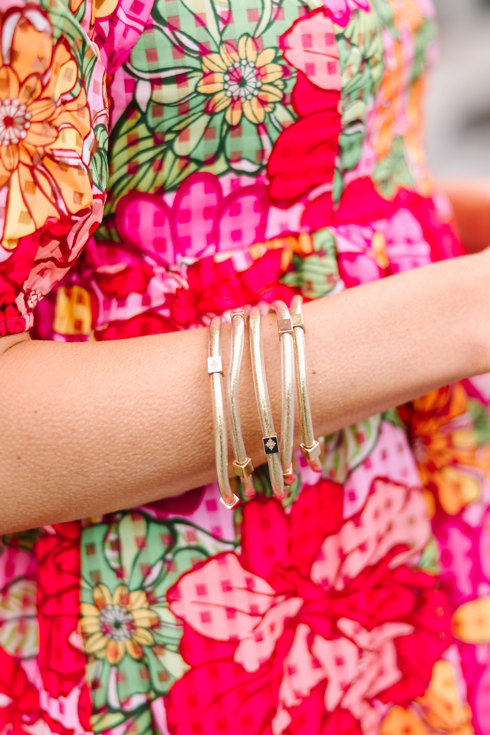 Heart - Filled Gold Bangle Set: A Symbol of Love