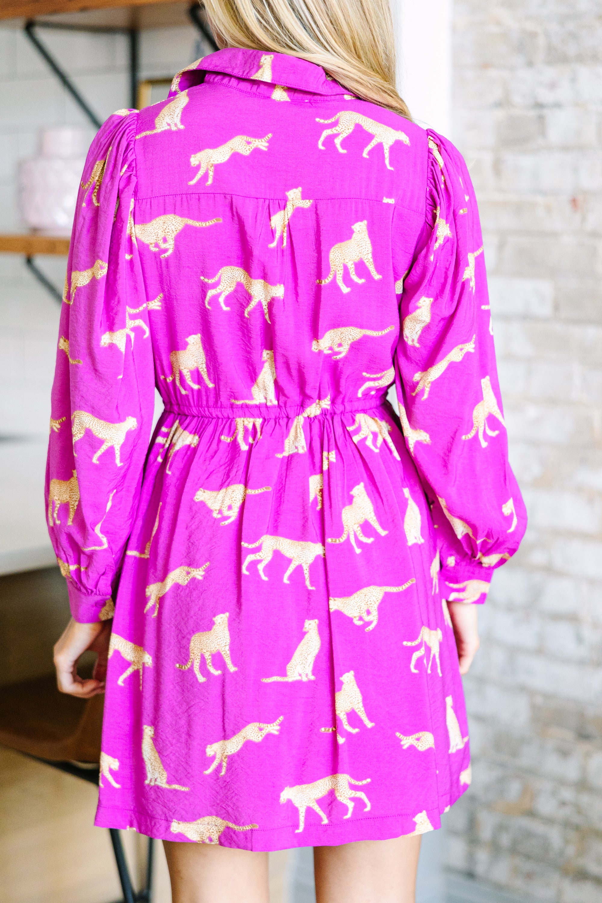 Alluring Magenta Cheetah Print Dress: A Fashion Must-Have
