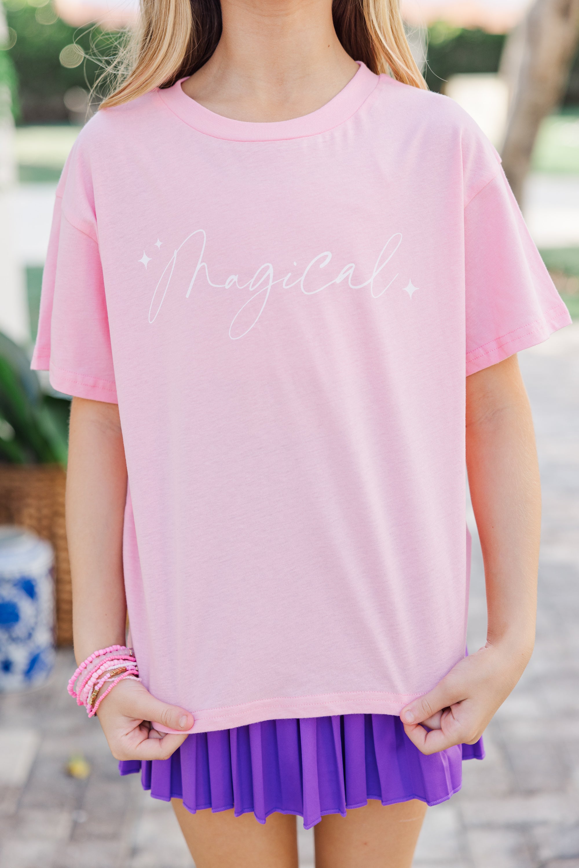 Girls' Enchanting Magic Blush Graphic Tee