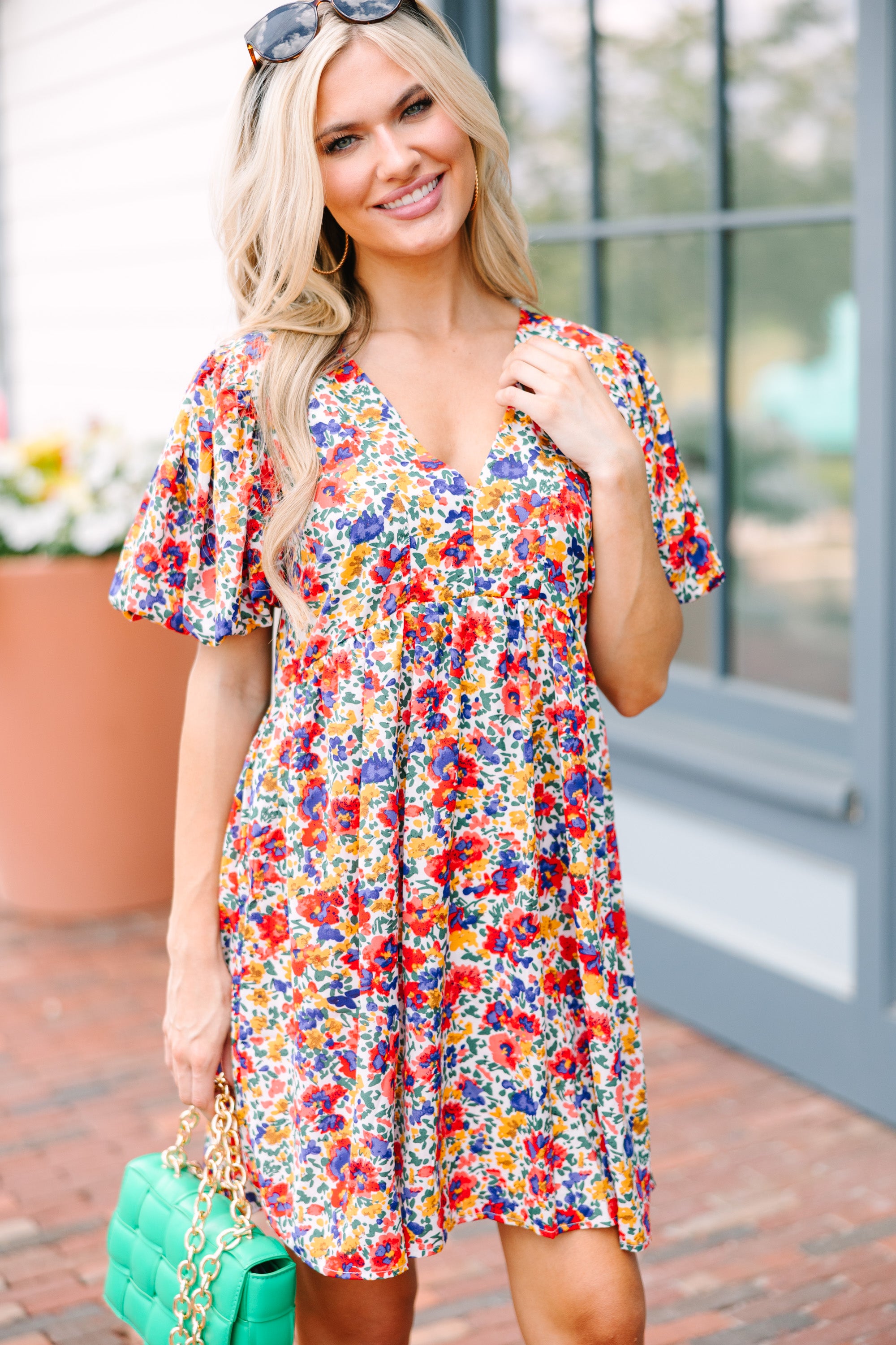 Unleash Your True Self with the White Floral Babydoll Dress
