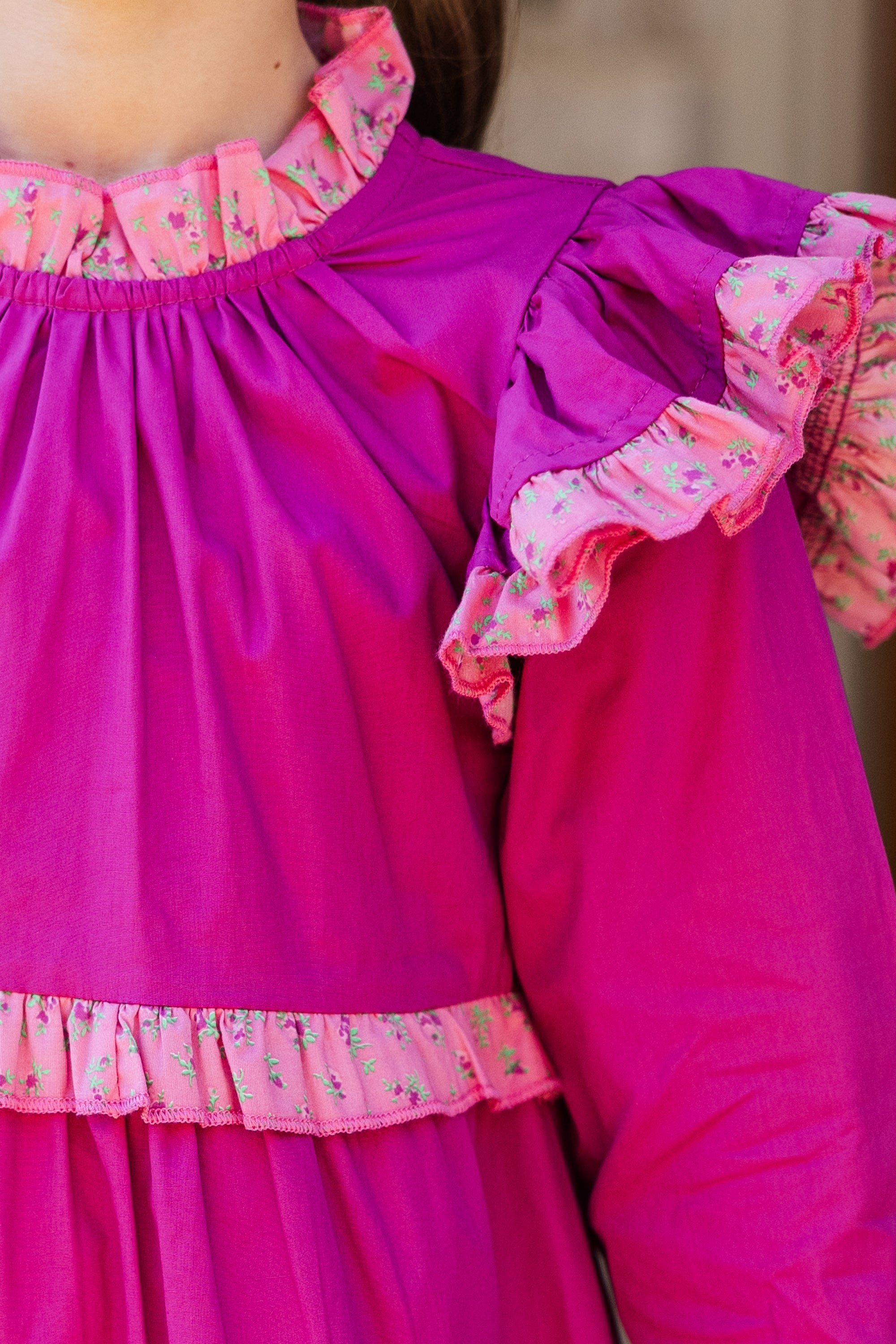Nora's Magenta Purple Babydoll Dress - A Must - Have for Girls!