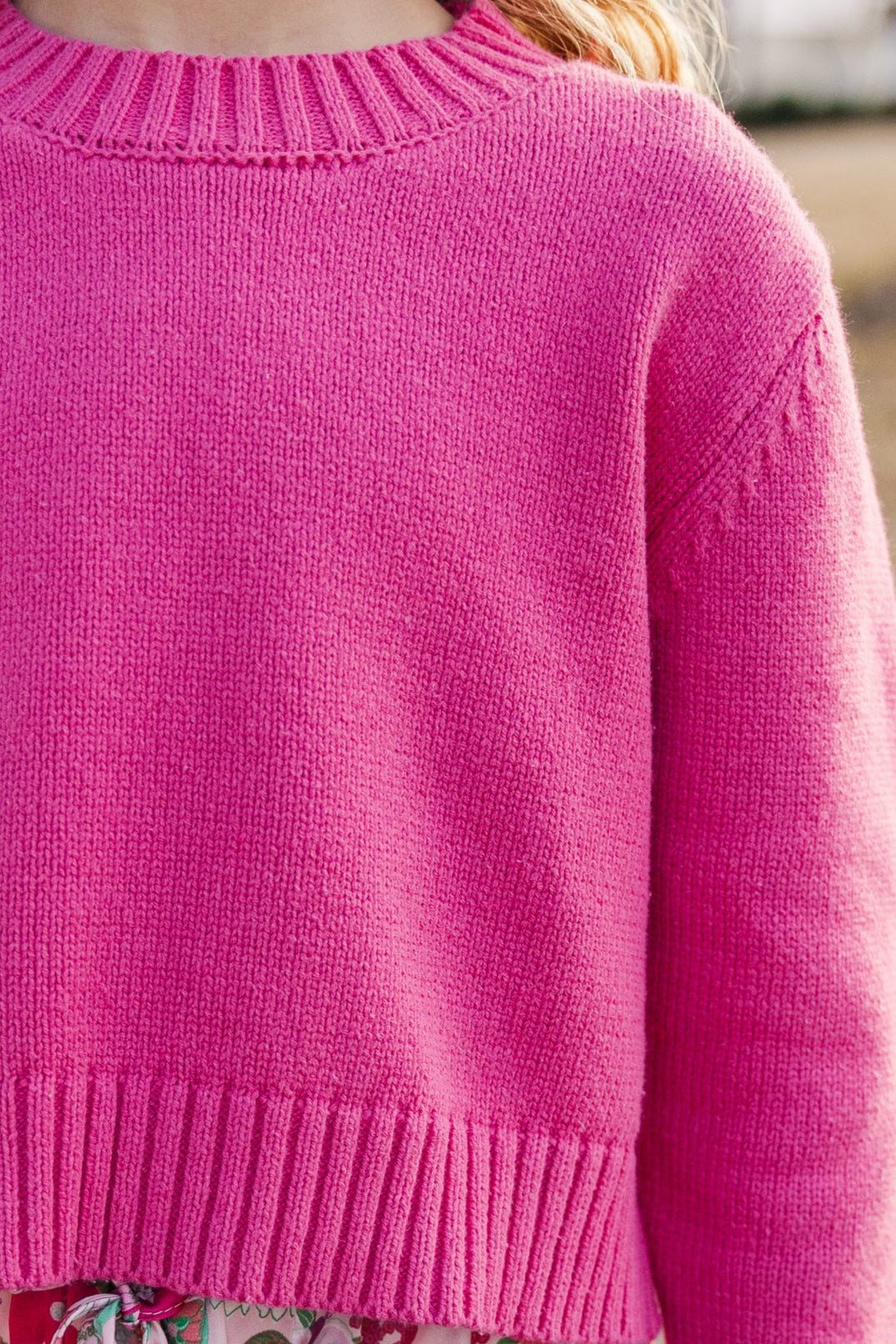 Lucy Fuchsia Pink Sweater for Girls - Absolutely Adorable!