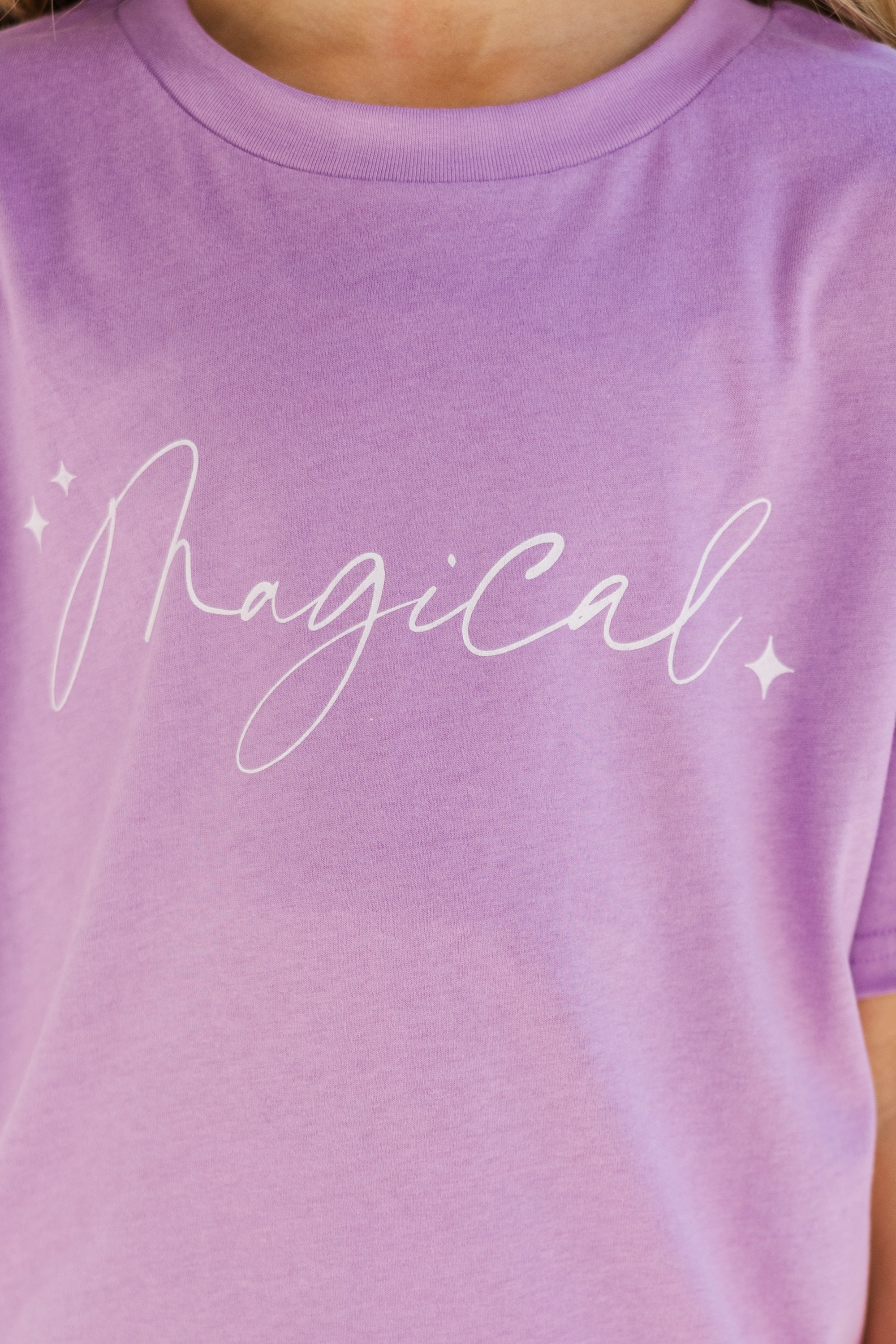Girls' Enchanting Lavender Magic Graphic Tee