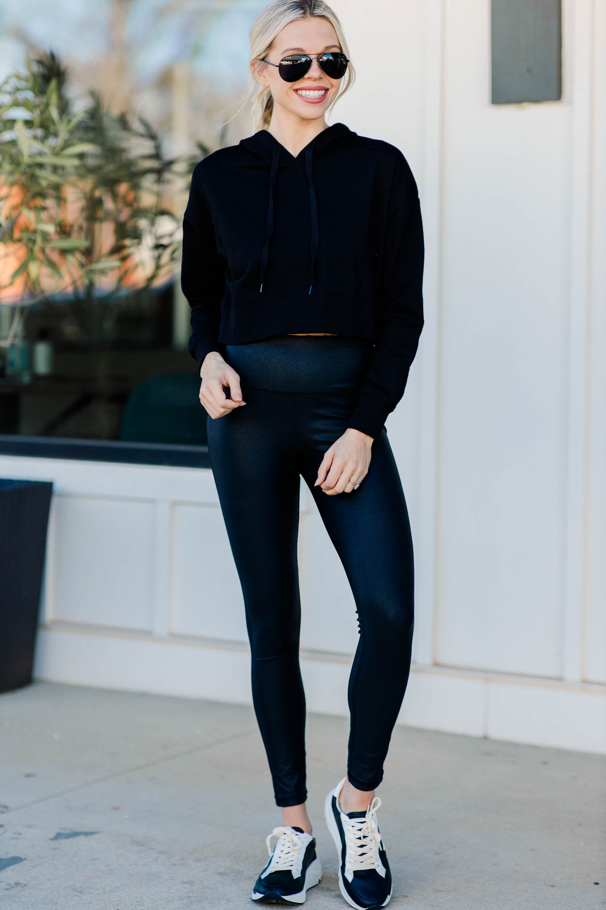 Irresistible Black Crop Hoodie - Find Your Fashion Way