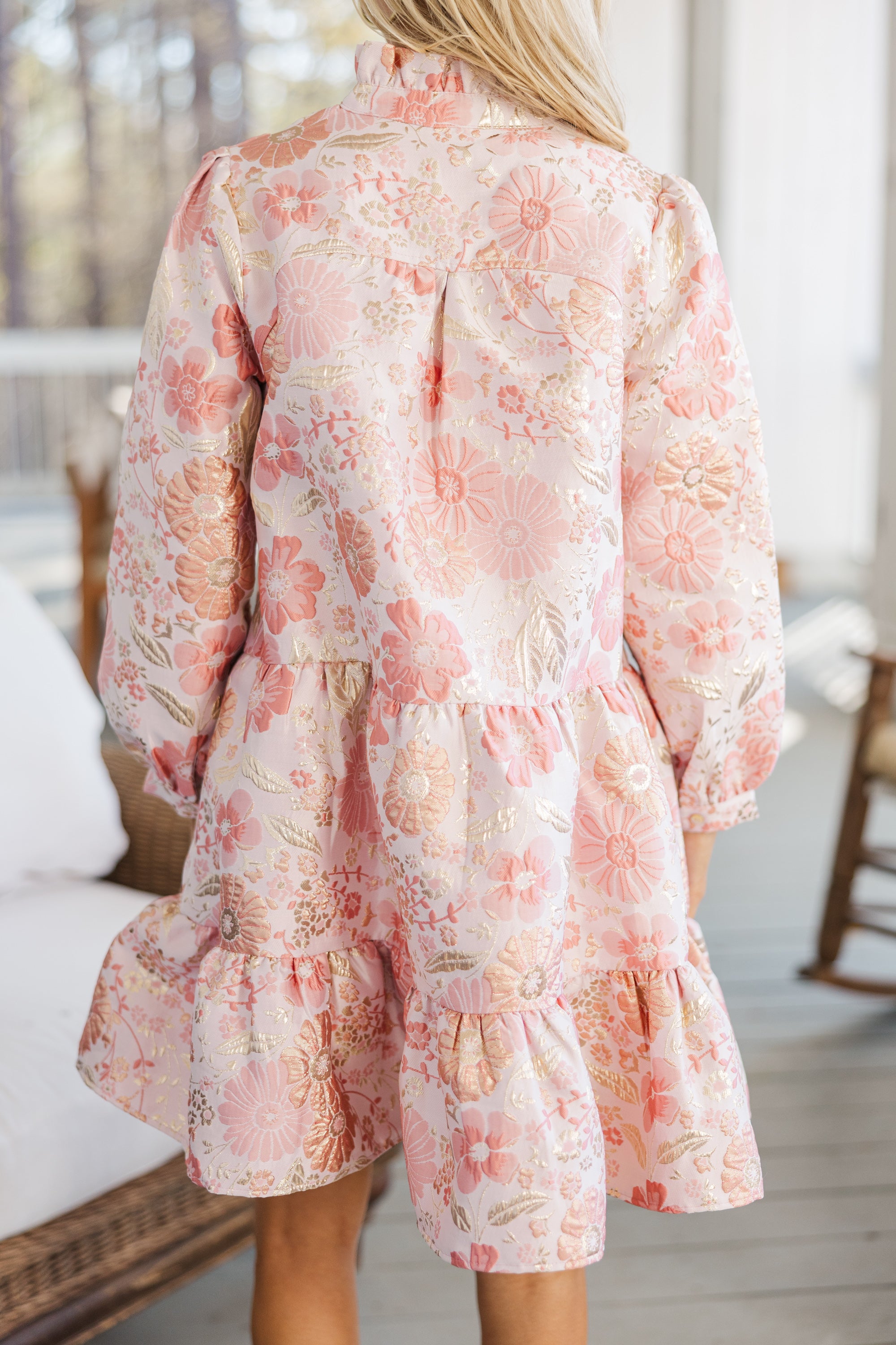 Enchanting Always On My Mind Pink Floral Dress