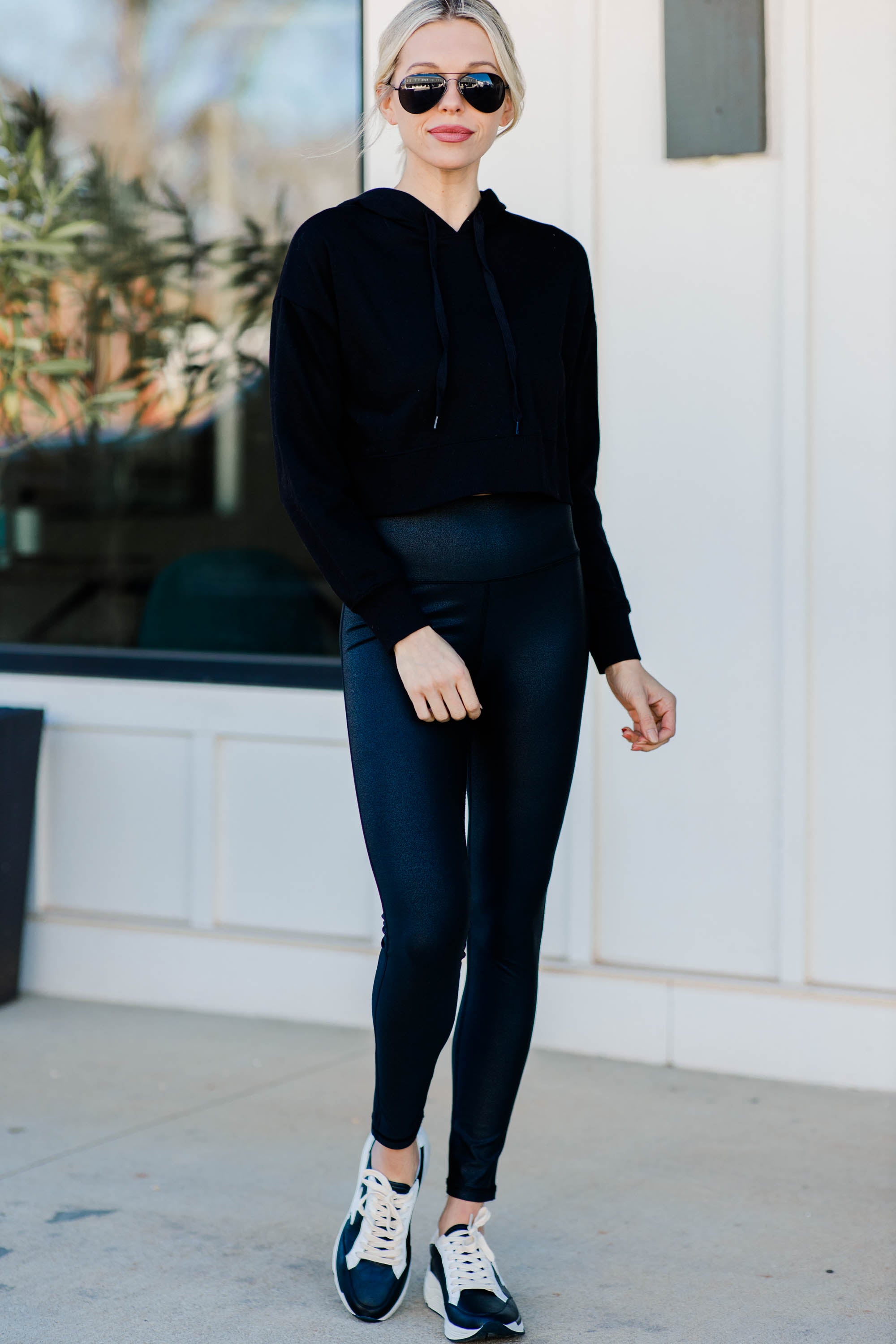 Irresistible Black Crop Hoodie - Find Your Fashion Way