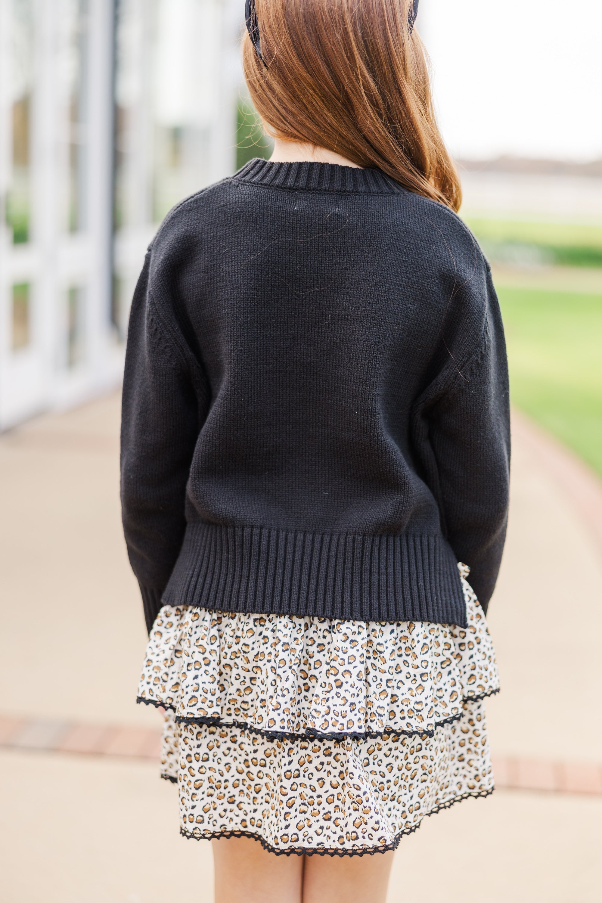 Lucy's Enchanting Black Sweater for Girls