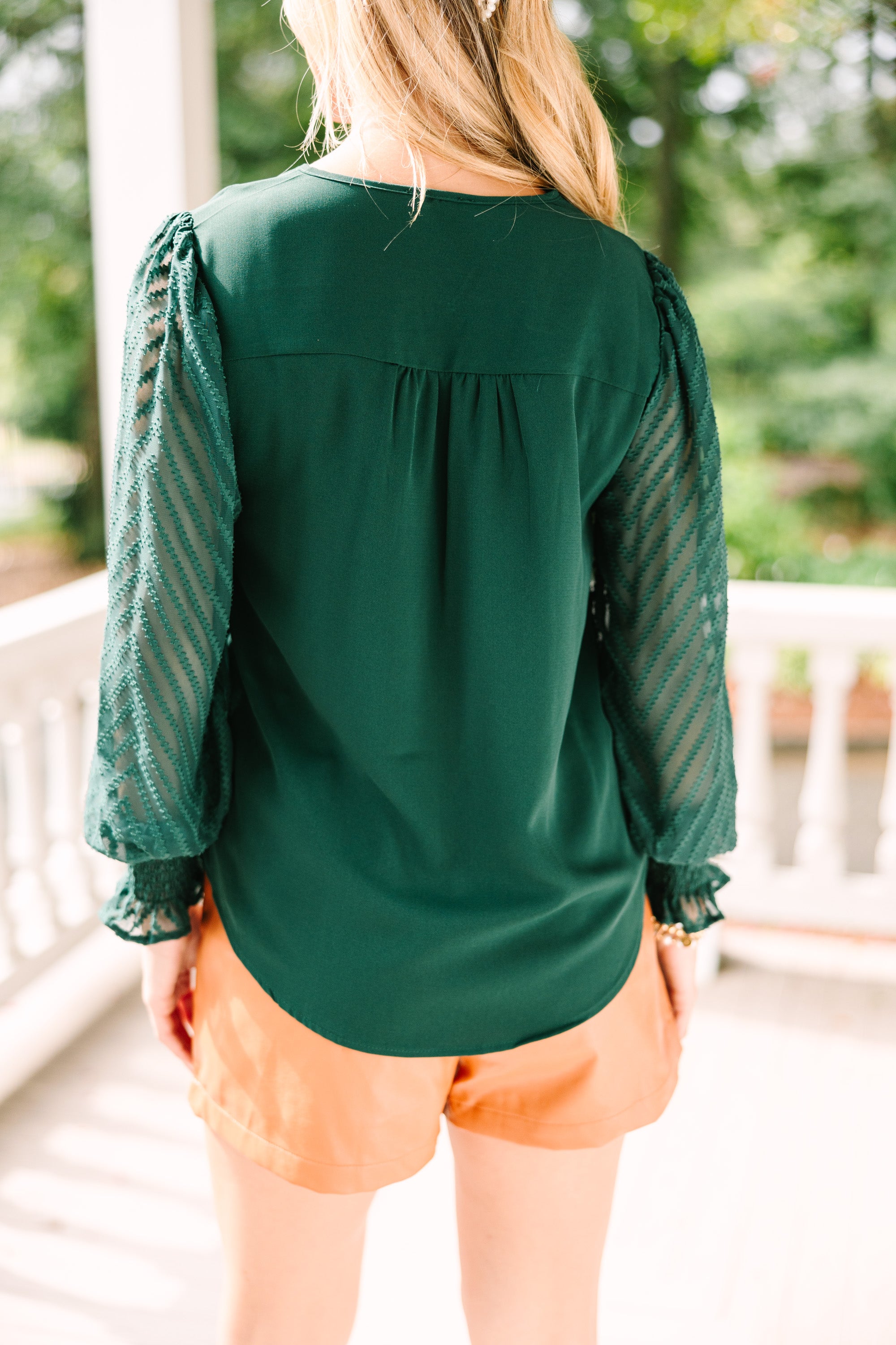 Stunning Hunter Green Best - Behavior Blouse