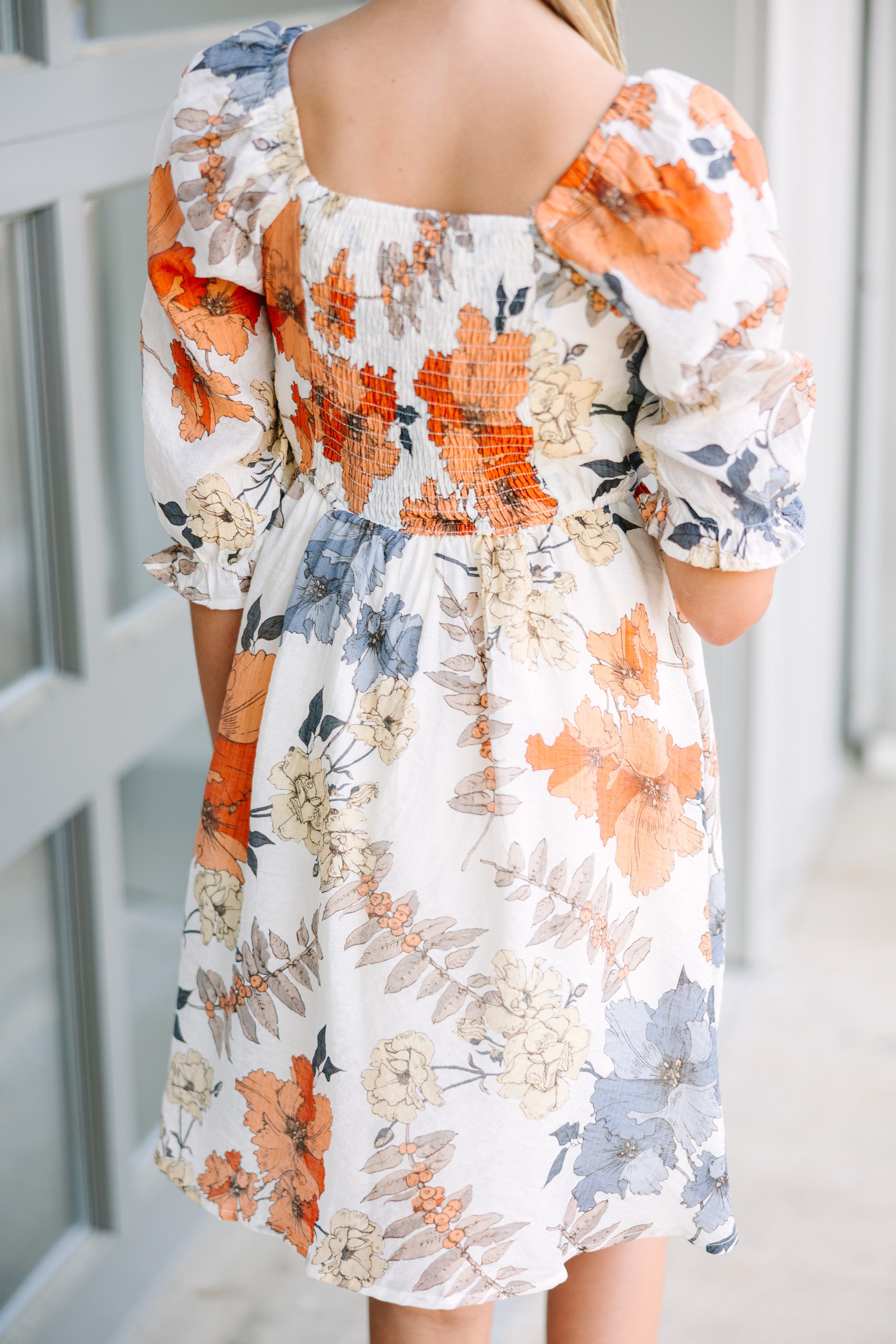 Gorgeous Rust Orange Floral Dress for Girls - Don't Miss Out!