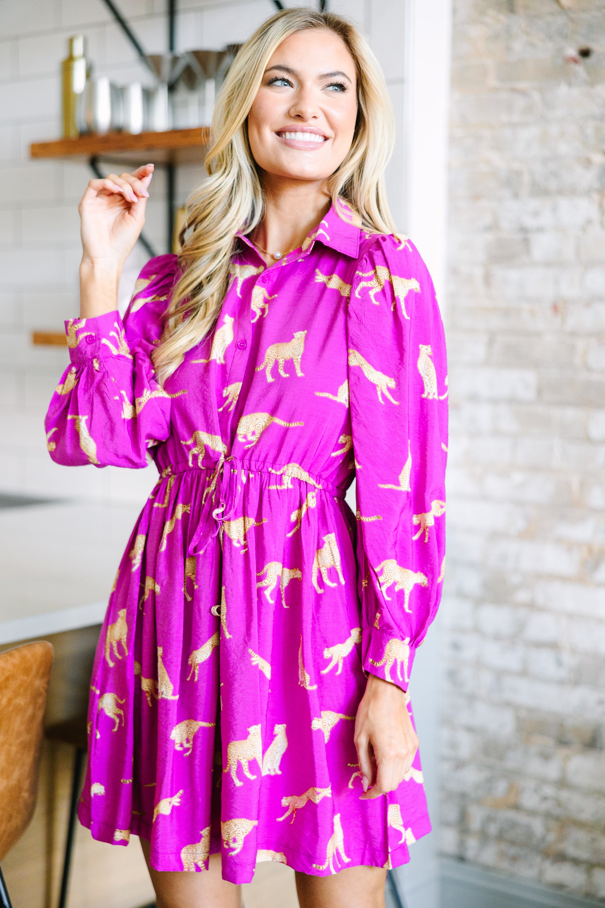 Alluring Magenta Cheetah Print Dress: A Fashion Must-Have