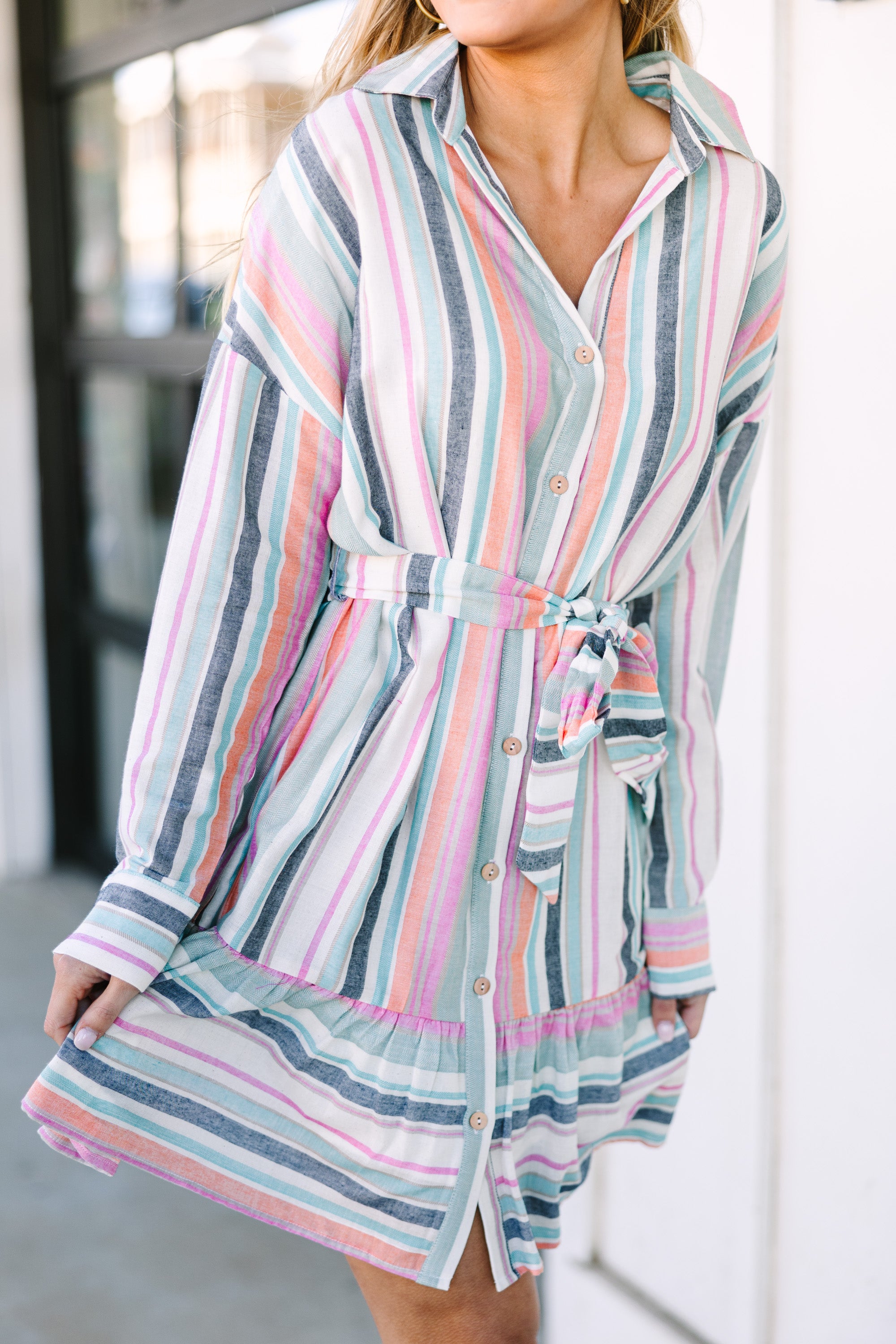 Stunning Pink Striped 'Best Of You' Dress