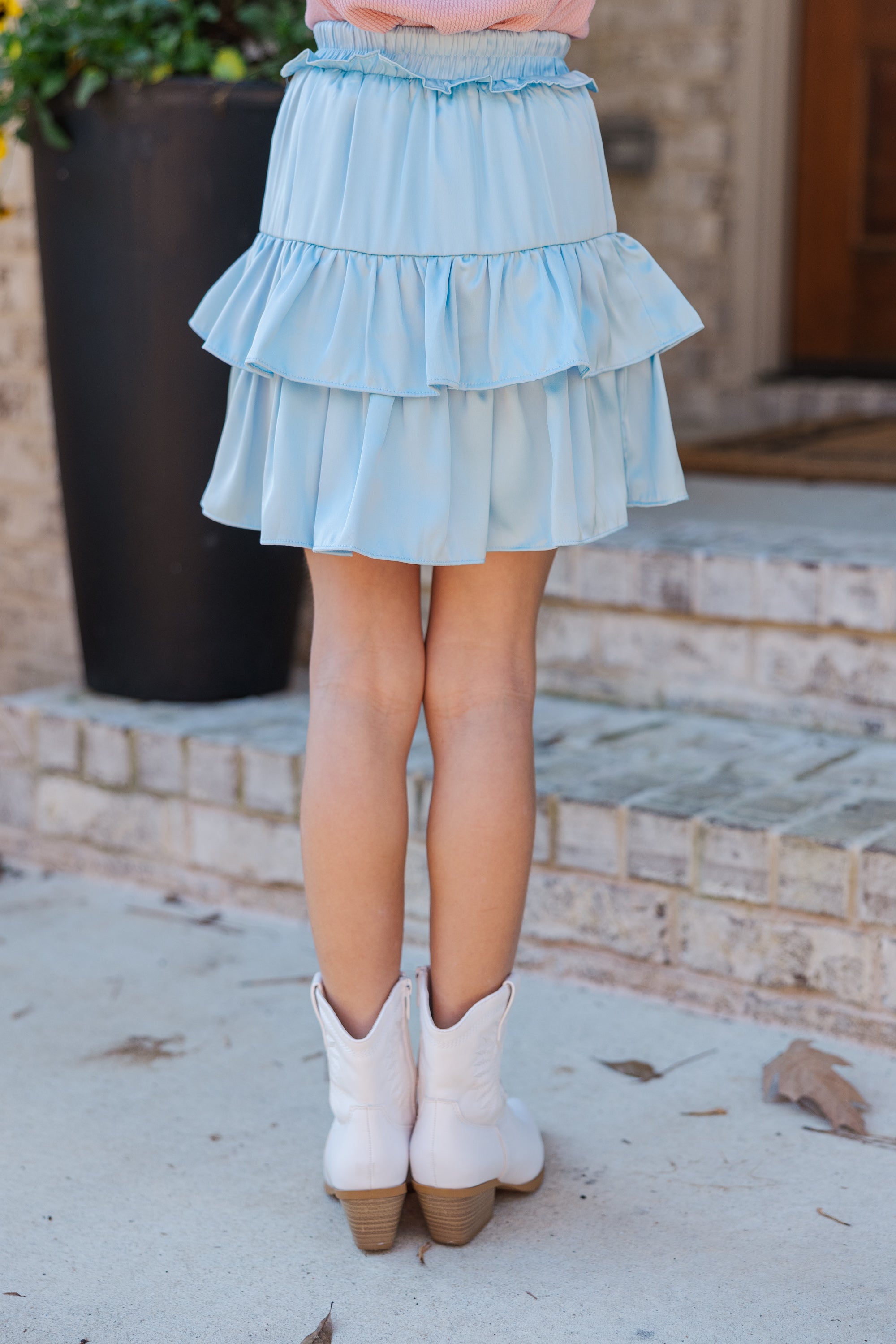 Girls' Light Blue 'Take The Leap' Skort