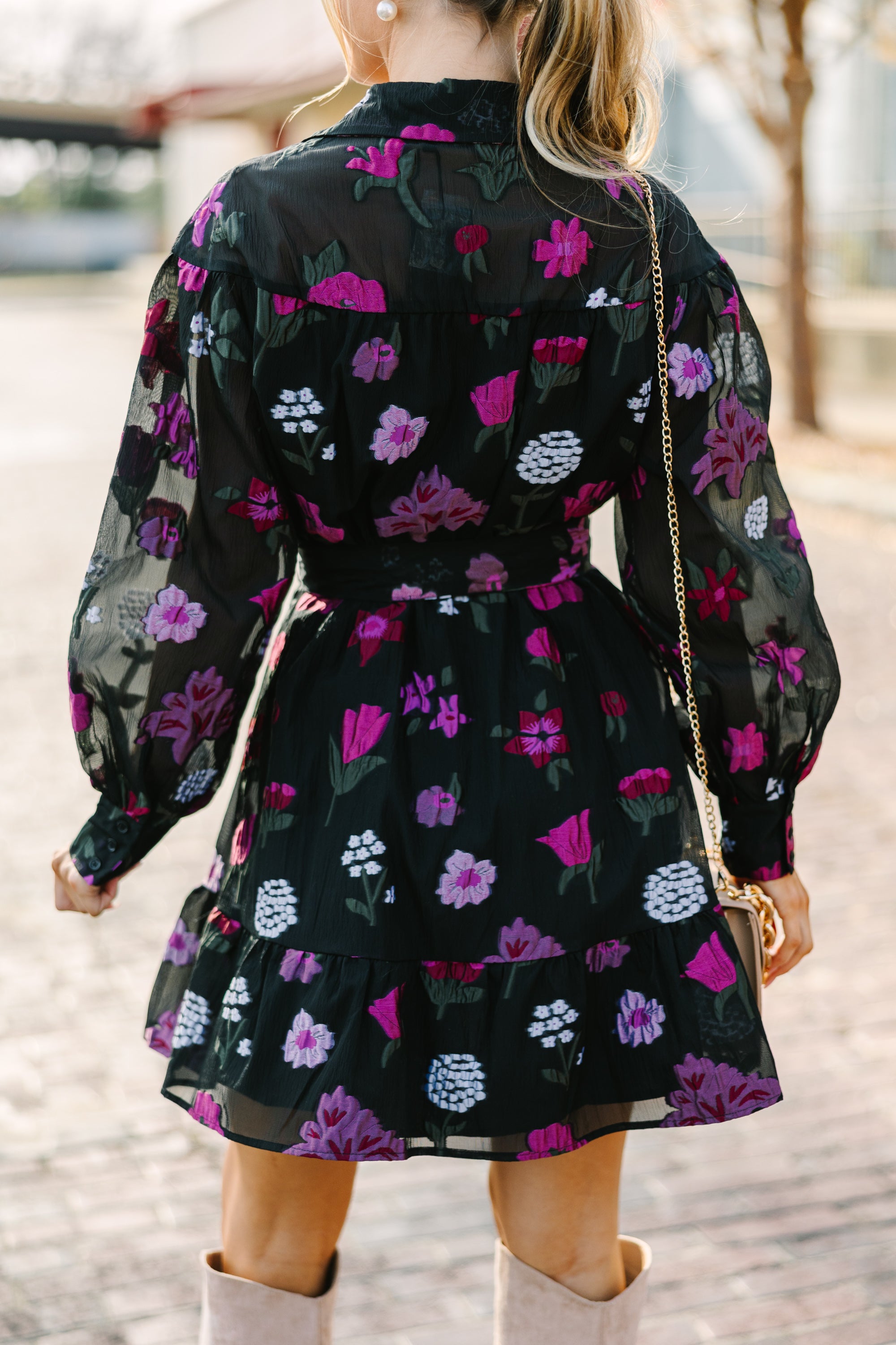 Fate: Enchanting Black Floral Dress for Your World