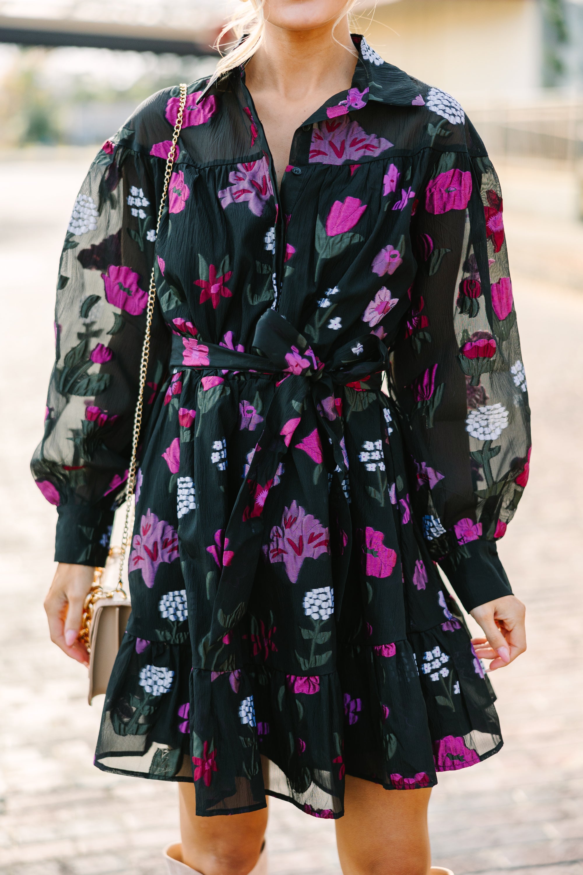 Fate: Enchanting Black Floral Dress for Your World