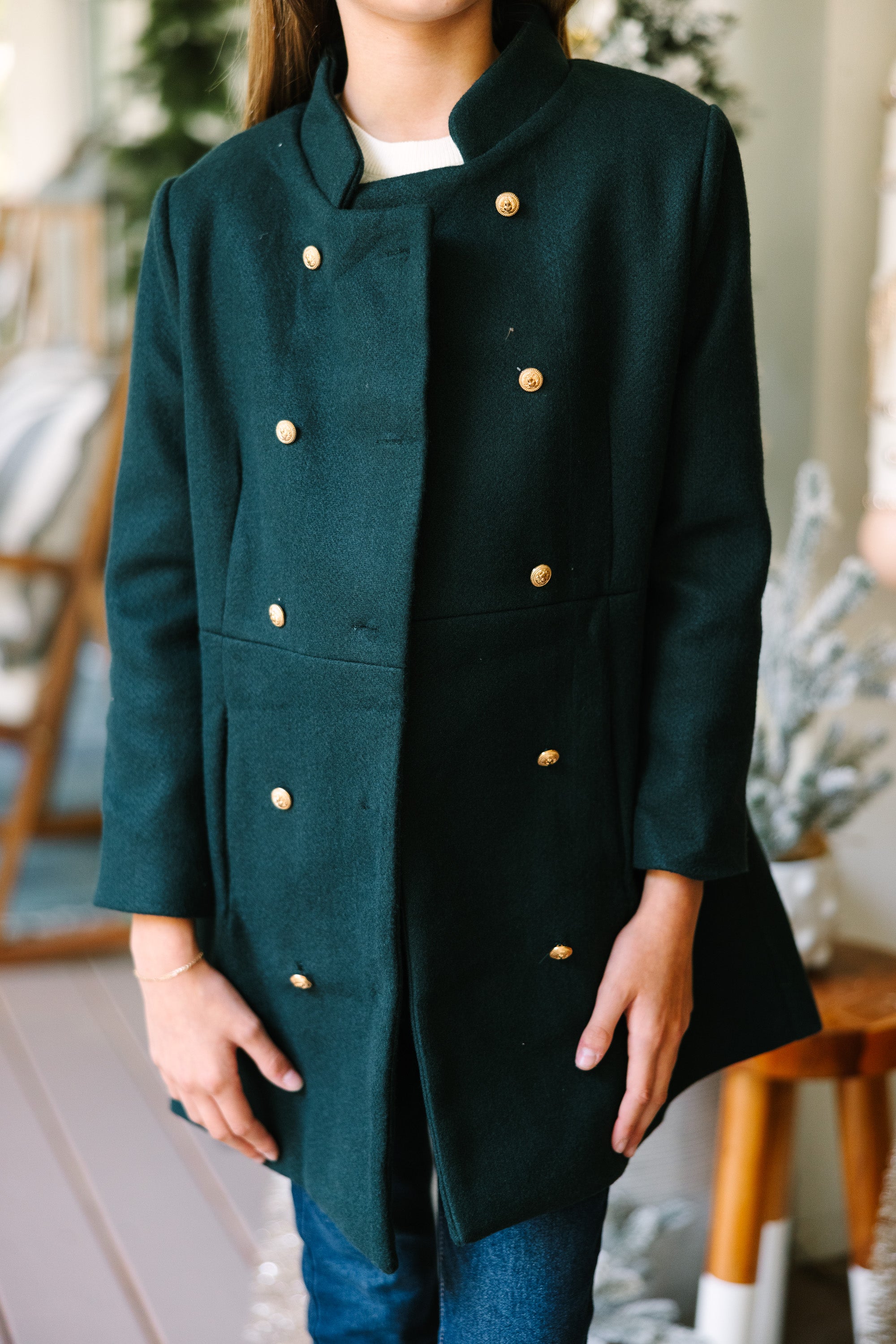 Girls' Hunter Green City Streets Coat - A Fall/Winter Fashion Must-Have!