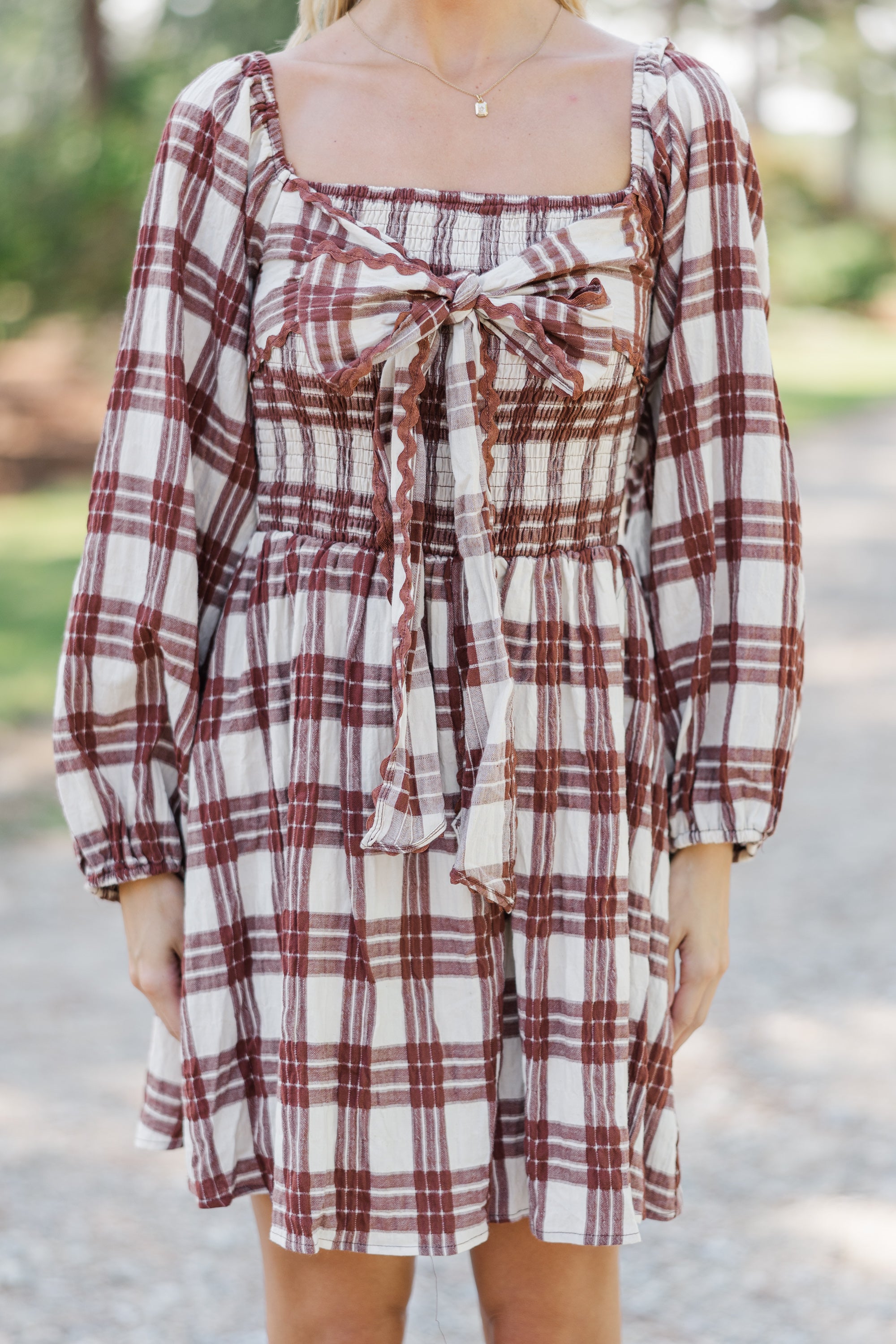 Fall-Favorite Brown Plaid Dress - A Must-Have for Your Autumn Wardrobe