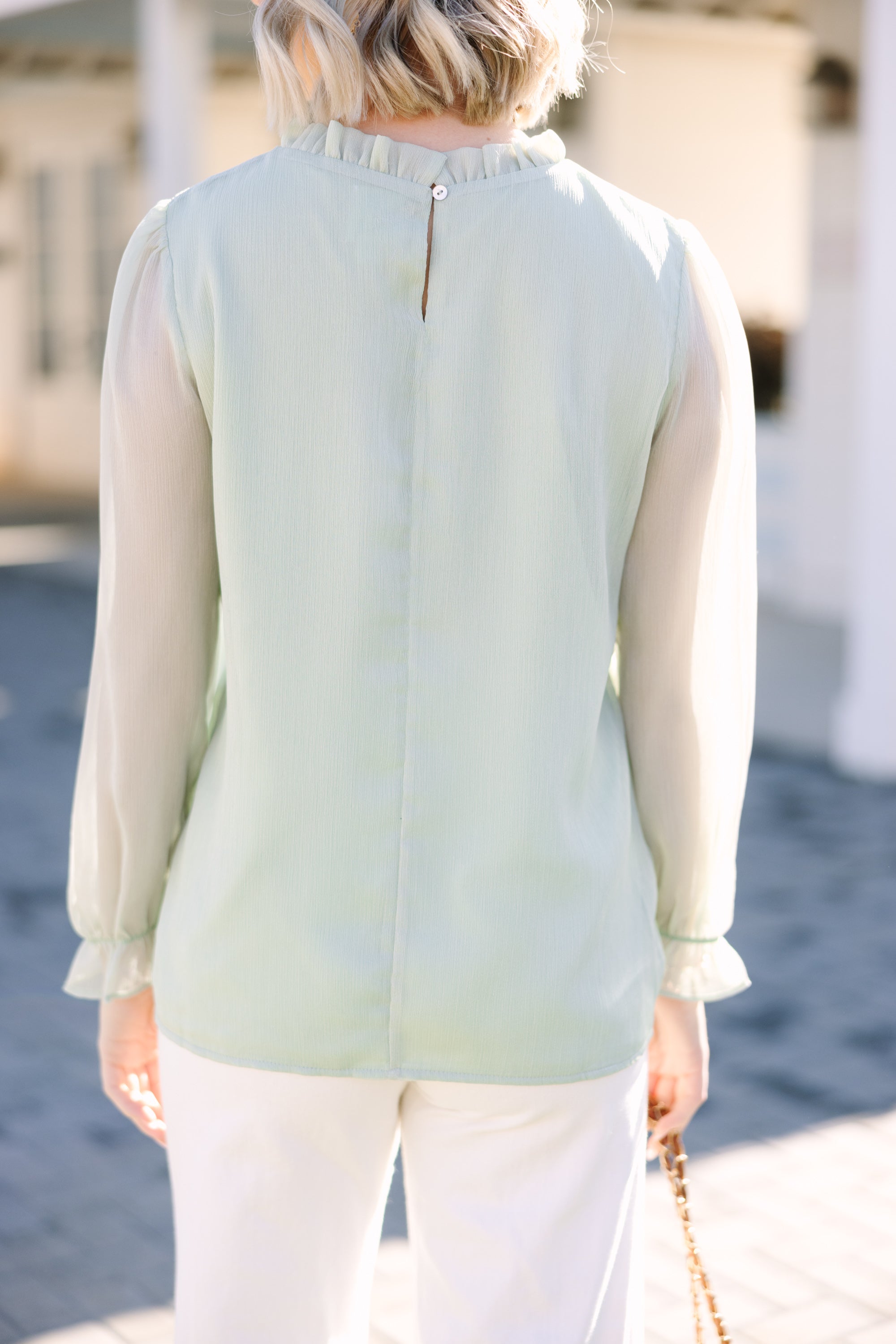 Enchanting Dream Of The Day Green Blouse