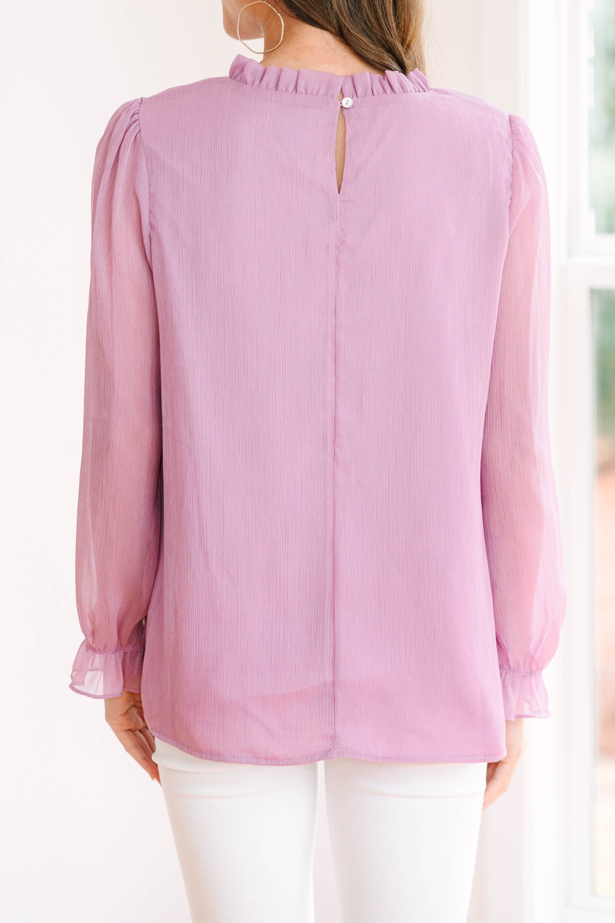 Enchanting Dreamy Lavender Purple Blouse