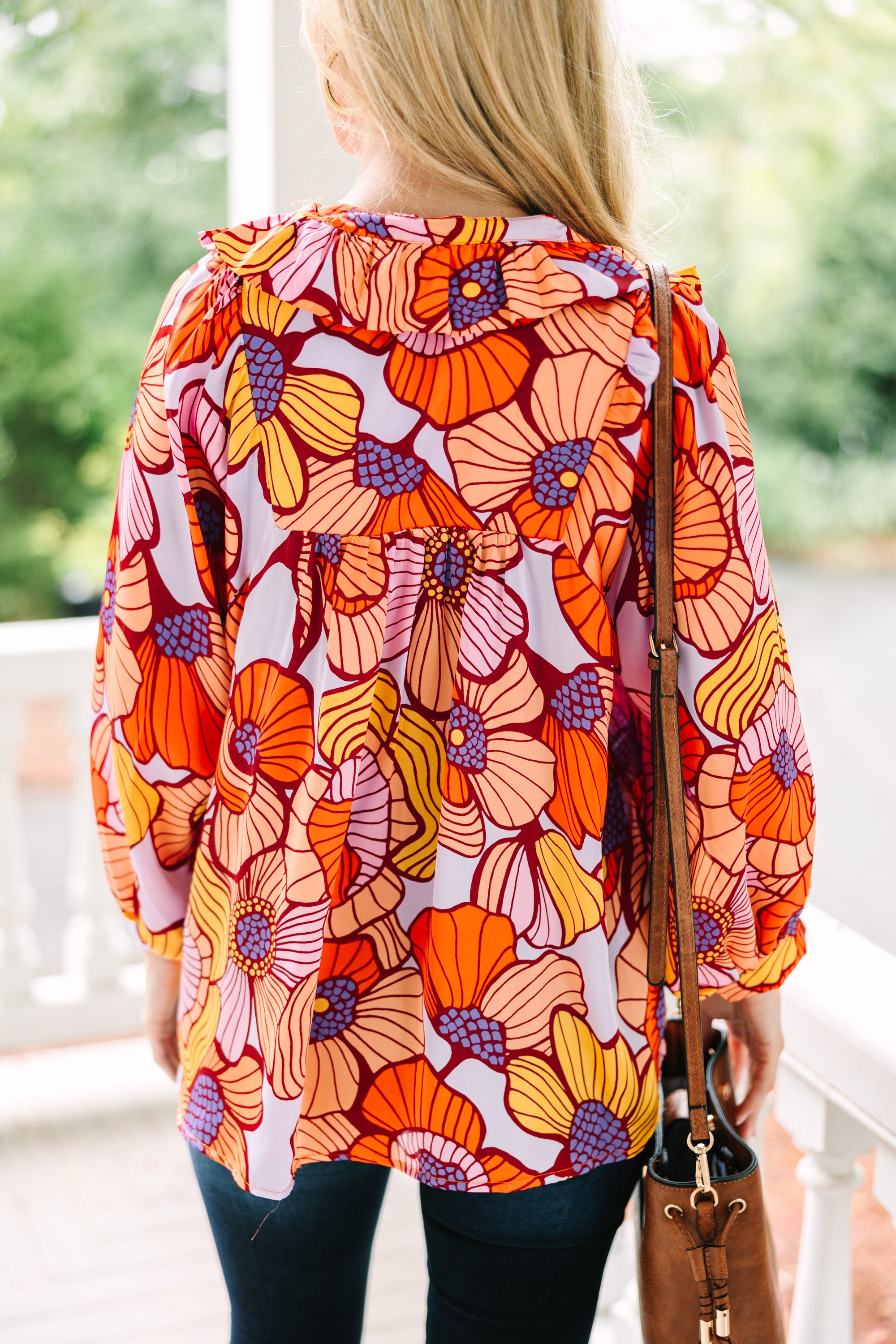 Stunning Better Be Bold Purple Floral Blouse - Make a Statement!
