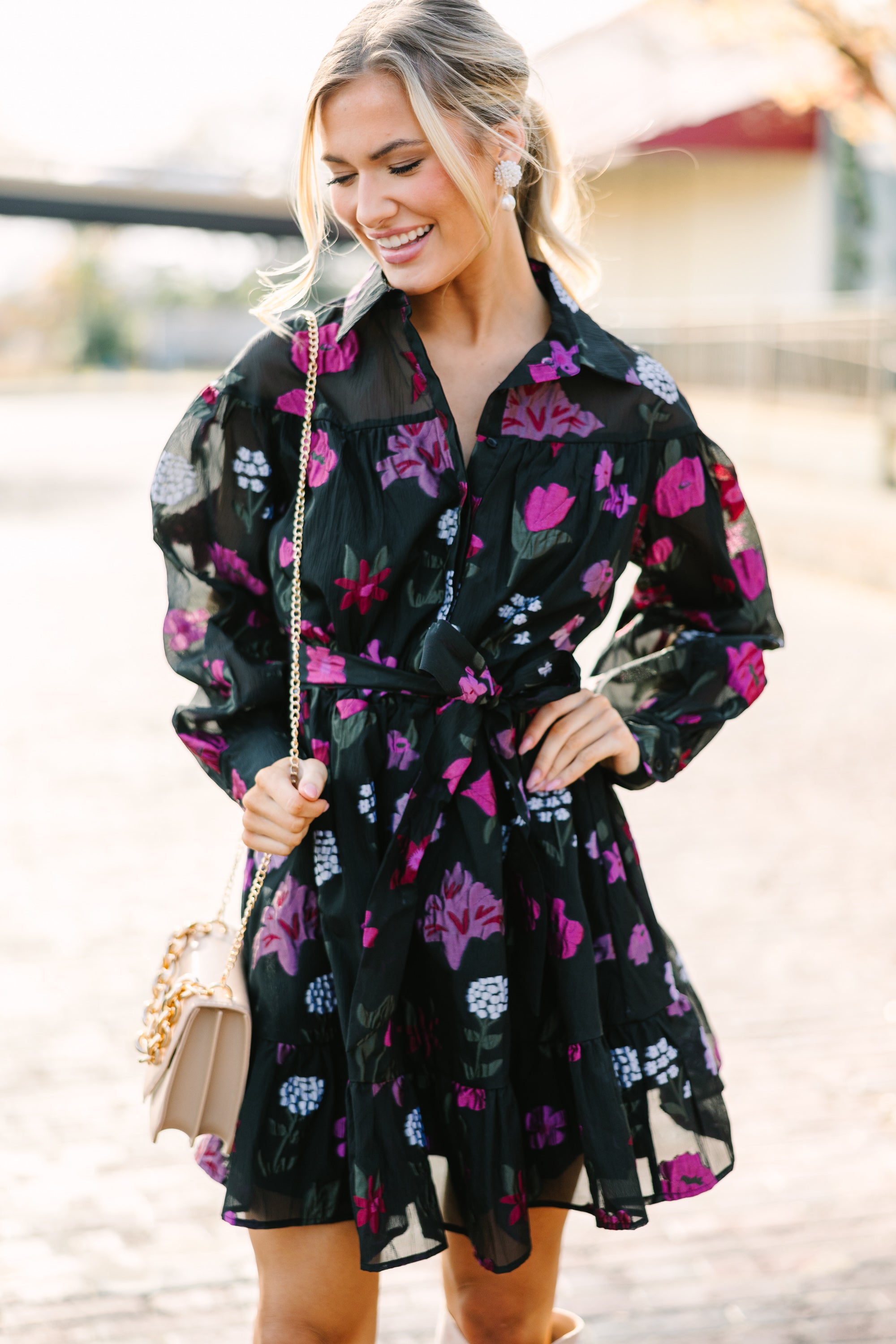 Fate: Enchanting Black Floral Dress for Your World