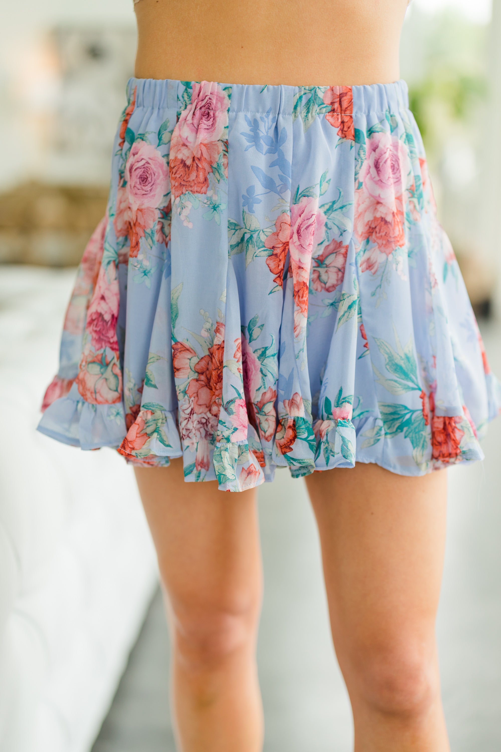 Must - Have Blue Floral Skirt: Check Your Schedule Now!